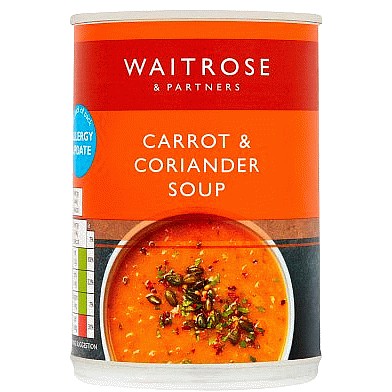 Waitrose Carrot & Coriander Soup (400g)