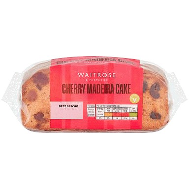 Waitrose Cherry Madeira Cake (350g)