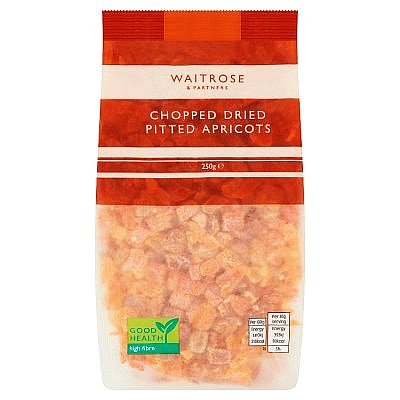 Waitrose Chopped Dried Pitted Apricots (250g)