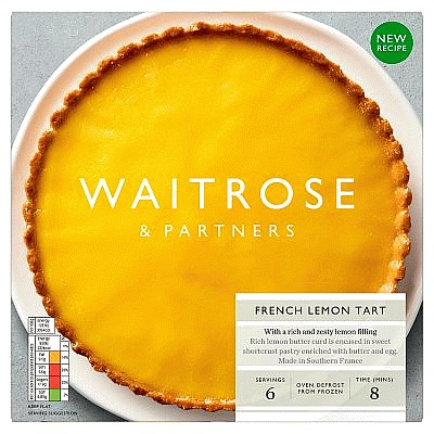 Waitrose Frozen French Lemon Tart (435g)