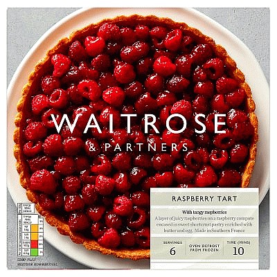 Waitrose Frozen Raspberry Tart (470g)