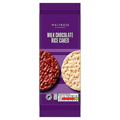 Waitrose Milk Chocolate Rice Cakes (100g)