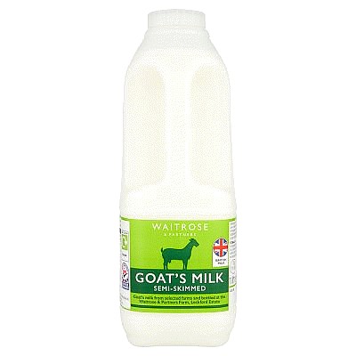 Waitrose Semi Skimmed Goats Milk (1 Litre)