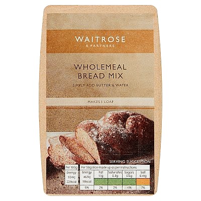 Waitrose Wholemeal Bread Mix (500g)