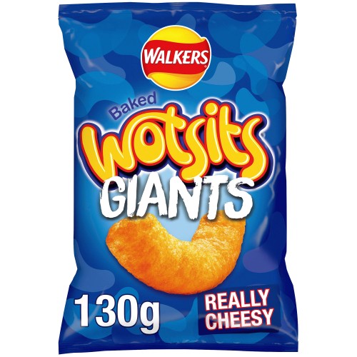 Walkers Wotsits Giants Really Cheesy Sharing Crisps (130g)