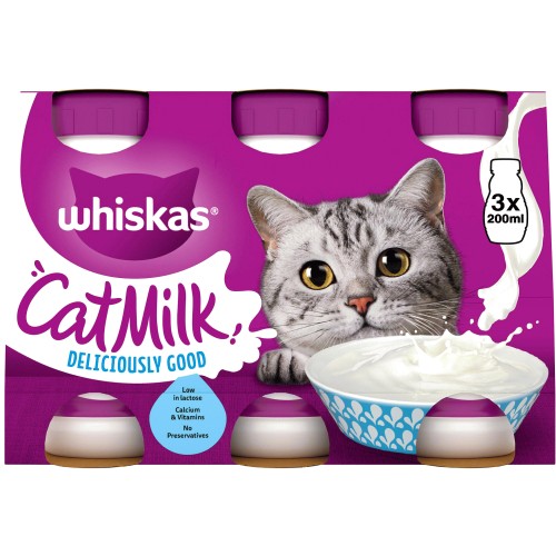 Whiskas Kitten Cat Milk Bottle 3x3x200 (3 x 200ml)
