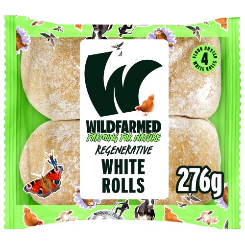 Wildfarmed 4 White Rolls (4 x 276g)