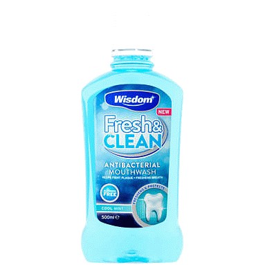 Wisdom Fresh & Clean Mouthwash (500ml)