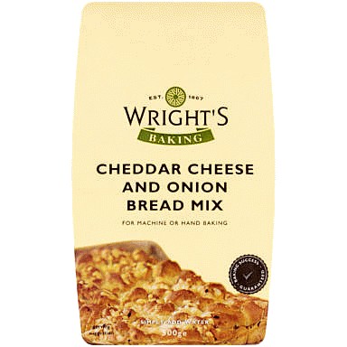 Wright's Baking Baking Cheddar Cheese and Onion Bread Mix (500g)