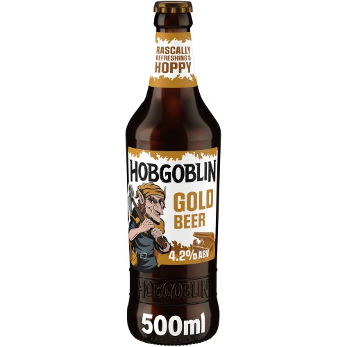 Wychwood Brewery Hobgoblin Gold Ale Beer Bottle (500ml)