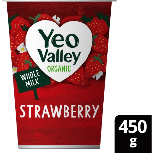 Yeo Valley Organic Strawberry Yogurt (450g)