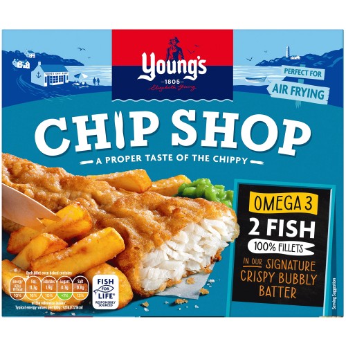 Young's Chip Shop 2 Omega 3 Fish Steaks (200g)