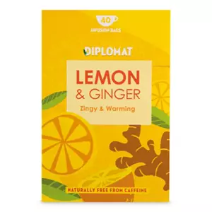 Zingy & Warming Lemon & Ginger Infusion Bags 40 Pack