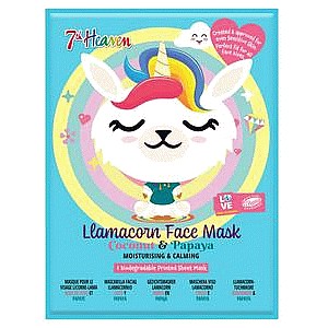 7th Heaven Coconut & Papaya Llamacorn Face Mask
