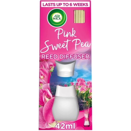Air Wick Reed Diffuser Pink Sweet Pea Air Freshener (42ml)