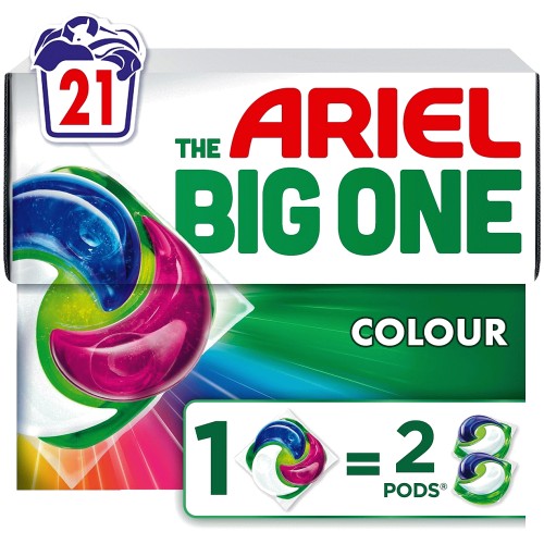 Ariel The Big One Colour Washing Liquid Pods 21 washes (21w)