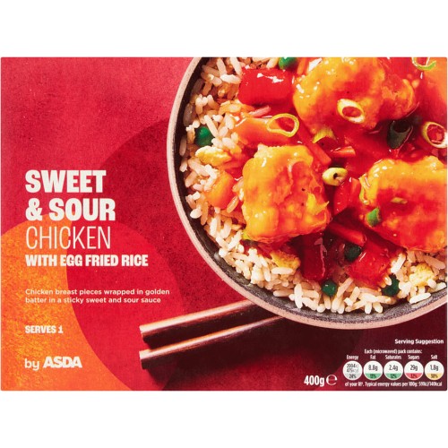 ASDA Chinese Sweet & Sour Chicken with Egg Fried Rice