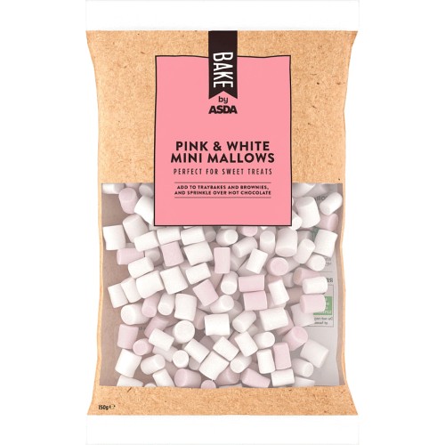 BAKE by ASDA Pink & White Mini Mallows
