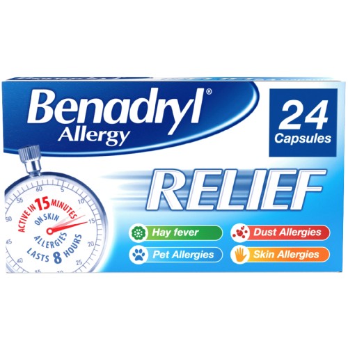 Benadryl Allergy Relief Capsules 24 (24)