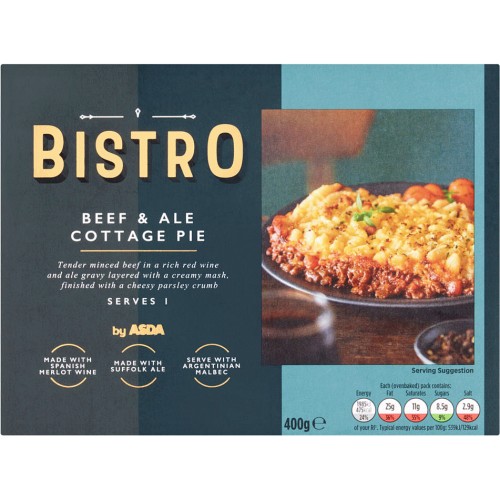 Bistro by ASDA Beef & Ale Cottage Pie