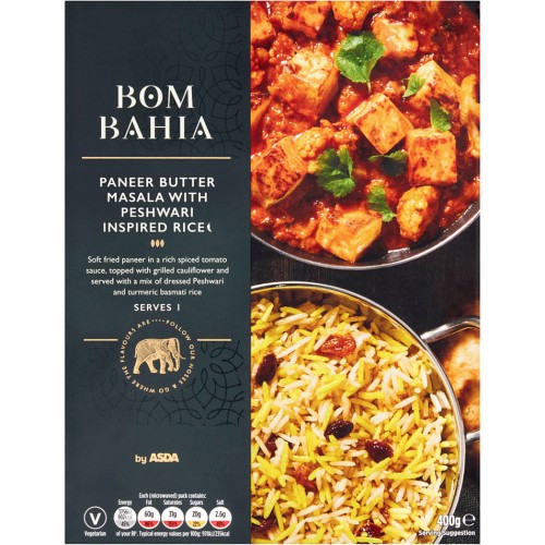 Bom Bahia by ASDA Paneer Butter Masala with Peshwari Inspired Rice