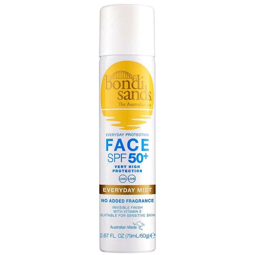 Bondi Sands SPF 50+ Fragrance Free Face Mist Sunscreen (60g)