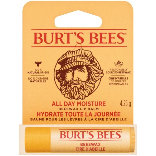Burt's Bees 100% Natural Moisturising Lip Balm Tube Beeswax (4.25g)