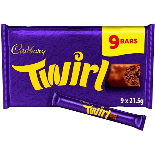 Cadbury Twirl Chocolate Bar Multipack (9 x 193.5g)