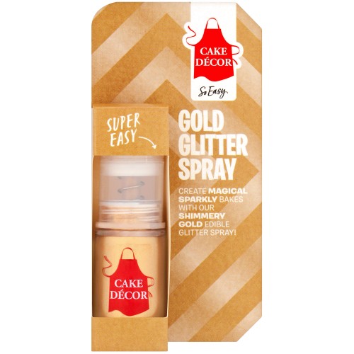 Cake Decor Gold Glitter Spray (4g)