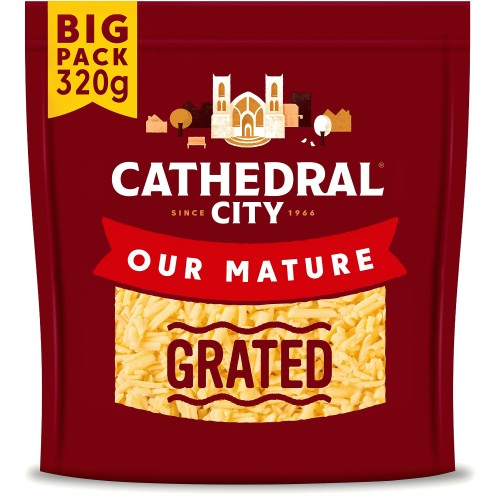 Cathedral City Mature Grated Cheddar Cheese (320g)