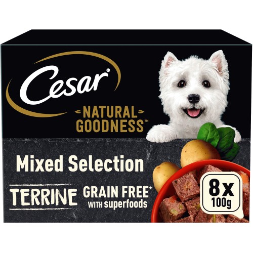 Cesar Natural Goodness Mixed Selection In Loaf (8 x 100g)
