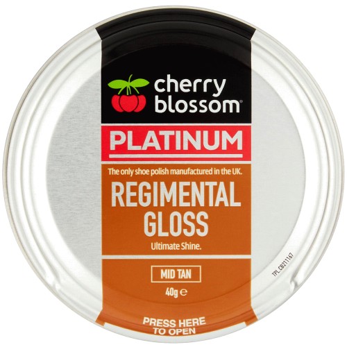 Cherry Blossom Regimental Gloss Mid Tan (40g)