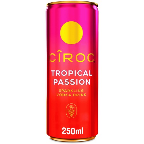 Ciroc Tropical Passion Sparkling Vodka Drink 5% Vol Can (250ml)