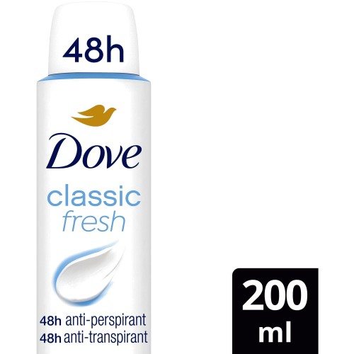 Dove Women Classic Antiperspirant Deodorant Aerosol (200ml)