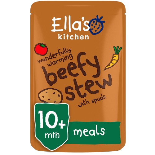 Ella's Kitchen Organic Beefy Stew with Spuds Baby Food Pouch 10+ Months (190g)