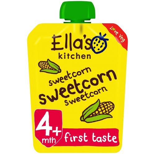 Ella's Kitchen Organic Sweetcorn Baby Food Pouch