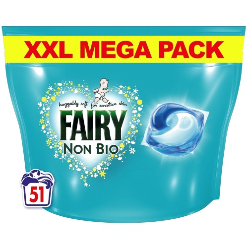 Fairy Non Bio Pods Liquid Capsules for Sensitive Skin 51 Washes