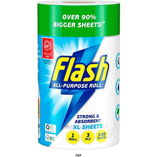 Flash All Purpose Roll XL Sheets 1 Roll