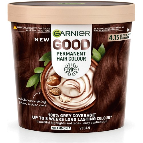 Garnier Good Permanent Hair Dye Iced Chestnut Brown 4.15