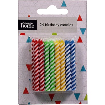 George Home Basic Stripe Candles