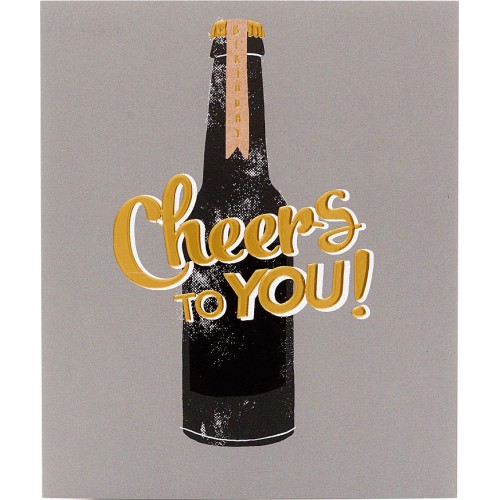 George Home Beer Bottle Birthday Card