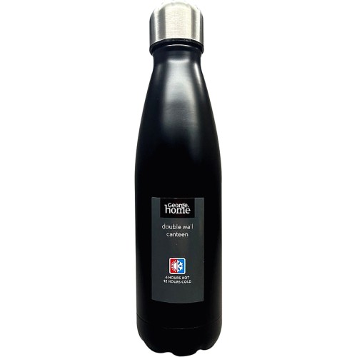 George Home Black Double Walled Canteen