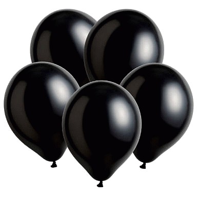 George Home Black Party Balloons