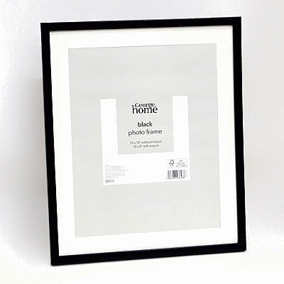 George Home Black Plastic Frame
