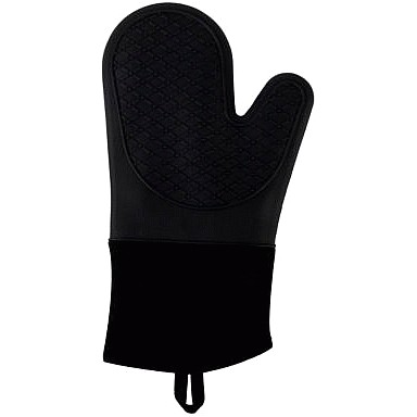 George Home Black Silicone Oven Glove