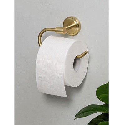 George Home Brass Toilet Roll Holder