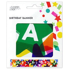 George Home Bright Happy Birthday Banner
