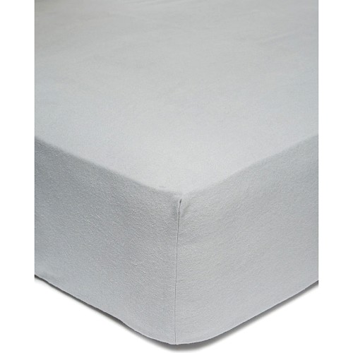 George Home Brushed Cotton Plain Fitted Sheet Single