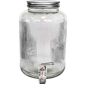 George Home Clear Glass Drinks Dispenser