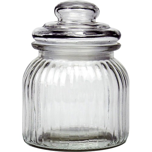 George Home Glass Worktop Storage Jar